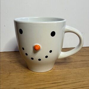Festive Snowman Mug with Orange Nose
